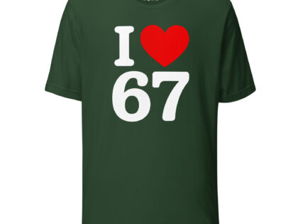 I Love 67 Unisex-T-Shirt – T-Shirts – klamottn.de