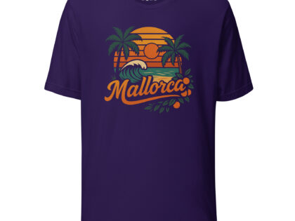 Mallorca Retro Sunset Unisex-T-Shirt – T-Shirts – klamottn.de