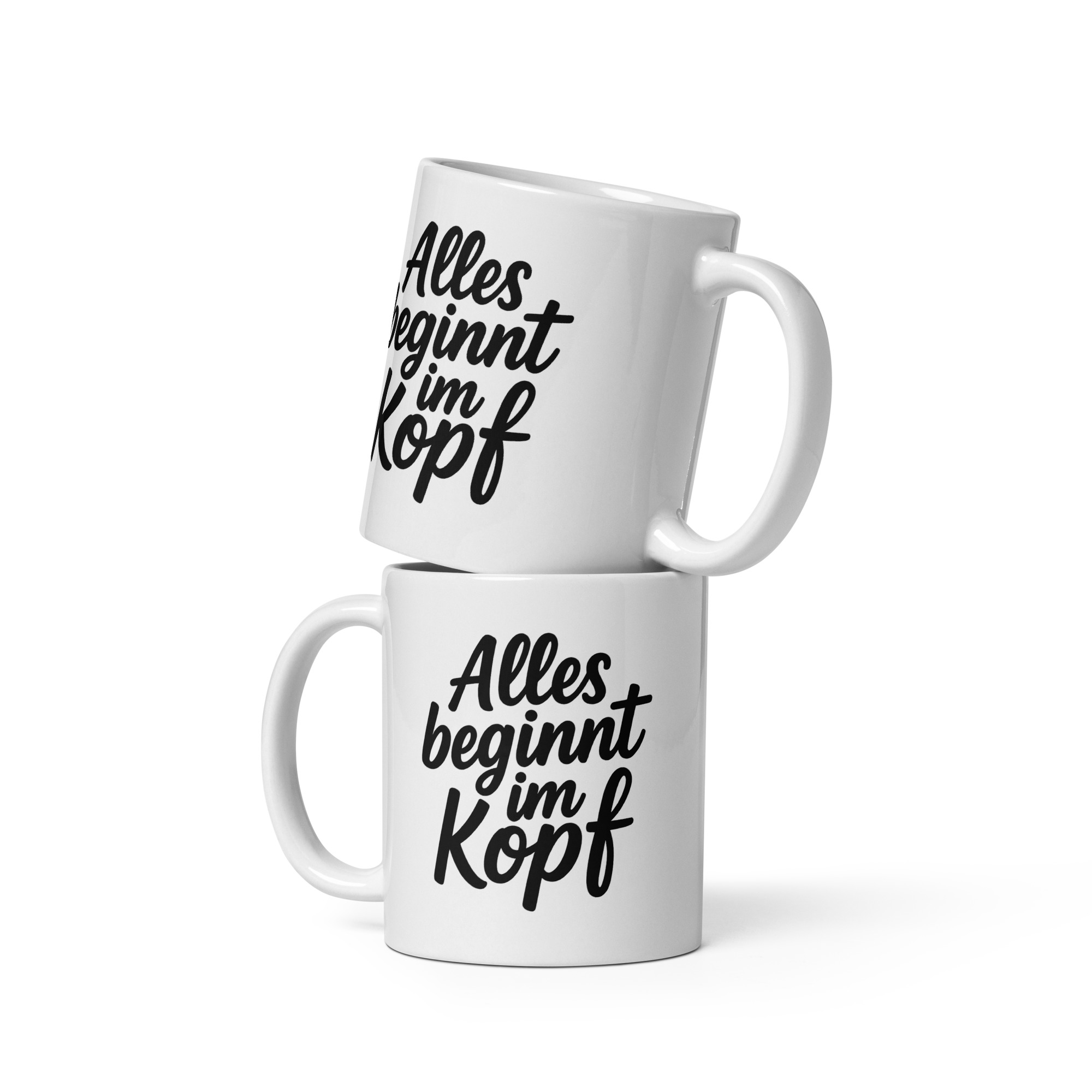 Alles beginnt im Kopf Tasse – Home & Living – klamottn.de Alles beginnt im Kopf Tasse – Home & Living – klamottn.de