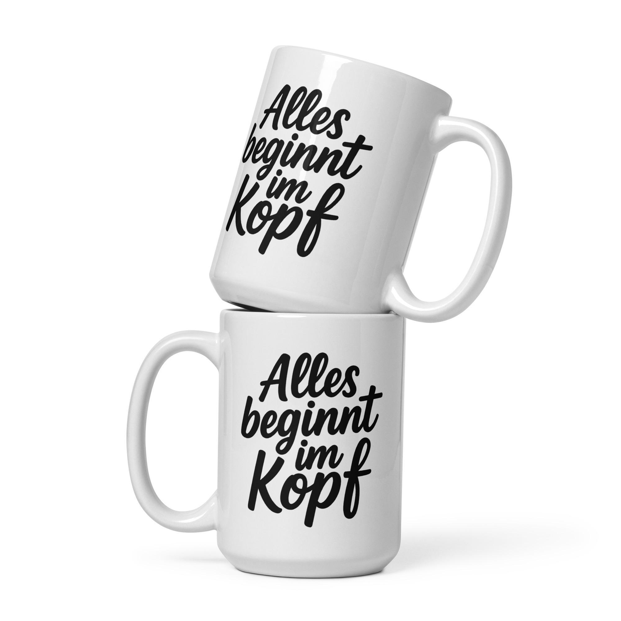 Alles beginnt im Kopf Tasse – Home & Living – klamottn.de Alles beginnt im Kopf Tasse – Home & Living – klamottn.de