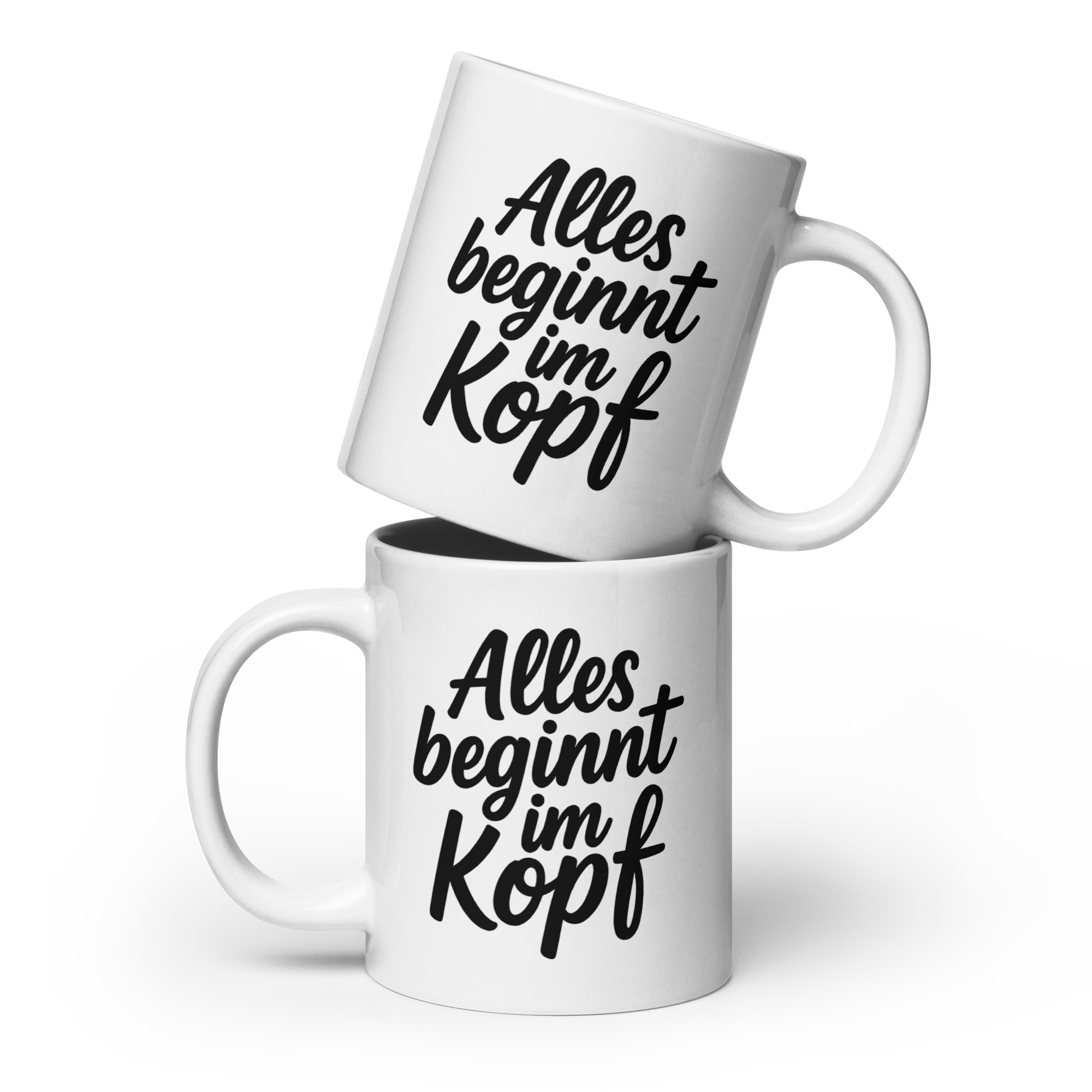 Alles beginnt im Kopf Tasse – Home & Living – klamottn.de Alles beginnt im Kopf Tasse – Home & Living – klamottn.de