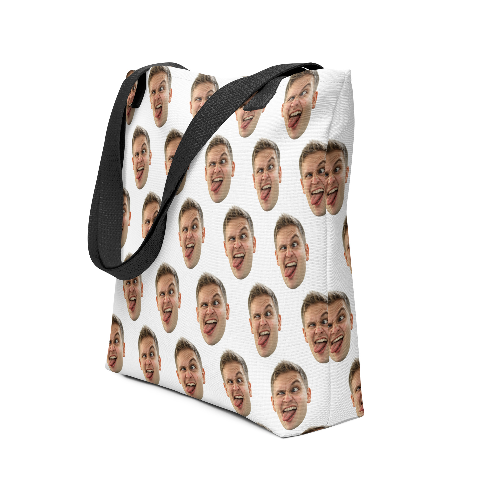 Personalisierbarer Stoffbeutel mit deinem Gesicht - Weiß – Accessoires – klamottn.de Personalisierbarer Stoffbeutel mit deinem Gesicht - Weiß – Accessoires – klamottn.de