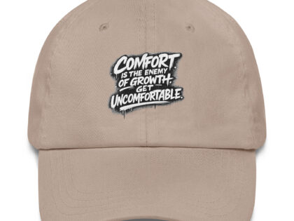Comfort is the enemy of growth Basecap – Accessoires – klamottn.de Comfort is the enemy of growth Basecap – Accessoires – klamottn.de