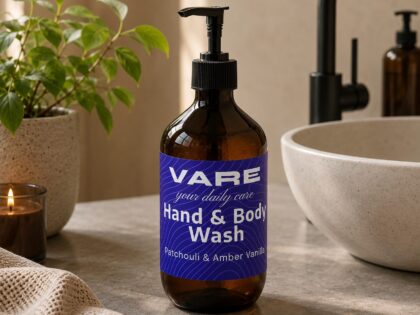VARE Hand & Body Wash – Patchouli & Amber Vanilla | 490 ml – VARE – Klamottn™