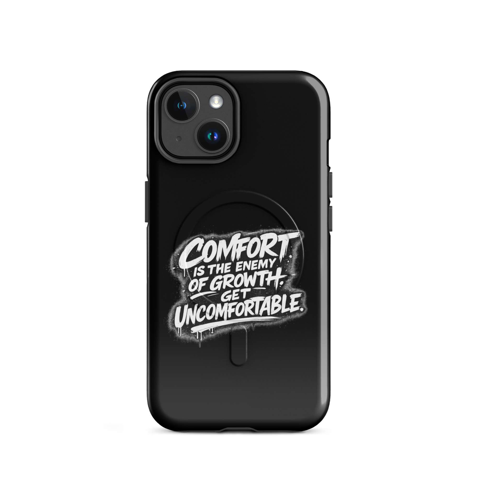 Comfort is the enemy of growth Hardcase iPhone®-Hülle mit MagSafe® – Accessoires – klamottn.de Comfort is the enemy of growth Hardcase iPhone®-Hülle mit MagSafe® – Accessoires – klamottn.de