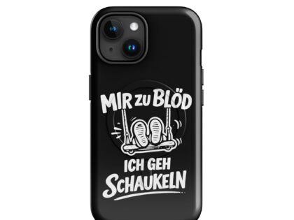 Mir zu blöd ich geh schaukeln Hardcase iPhone®-Hülle mit MagSafe® – Accessoires – klamottn.de