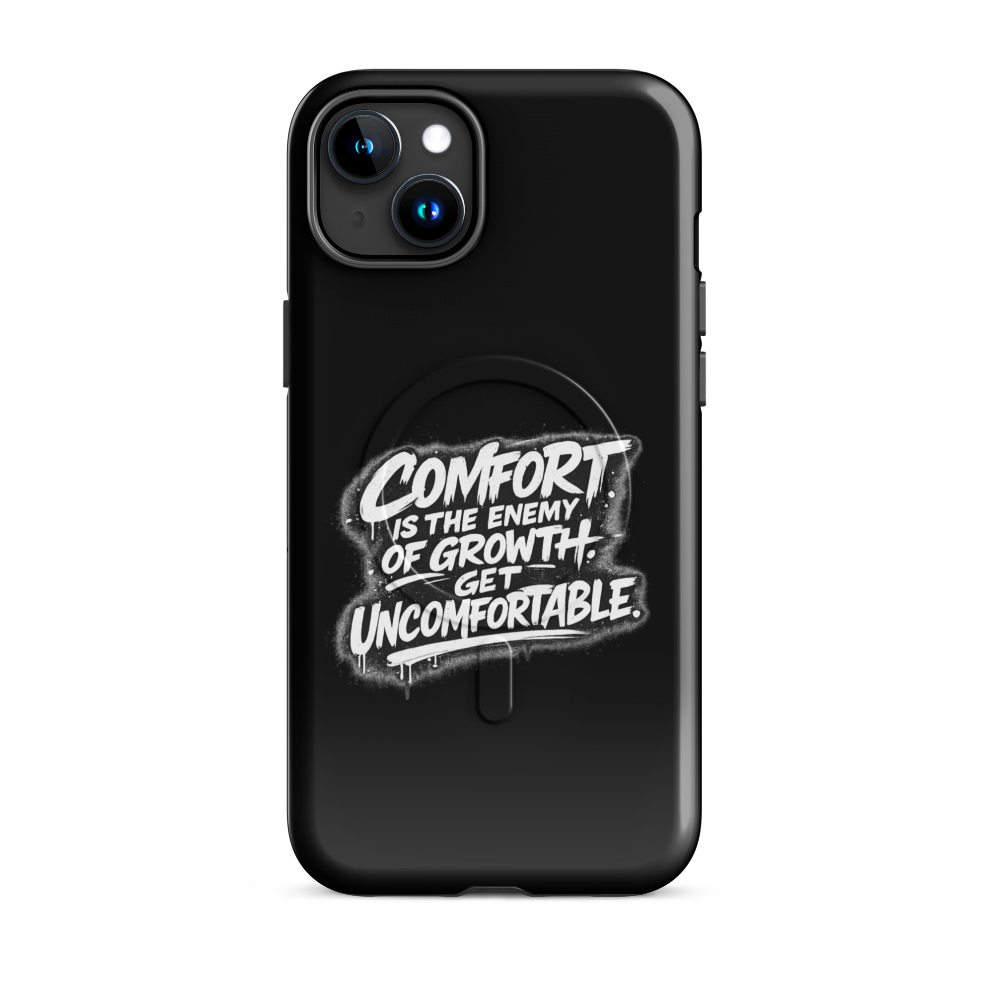 Comfort is the enemy of growth Hardcase iPhone®-Hülle mit MagSafe® – Accessoires – klamottn.de Comfort is the enemy of growth Hardcase iPhone®-Hülle mit MagSafe® – Accessoires – klamottn.de