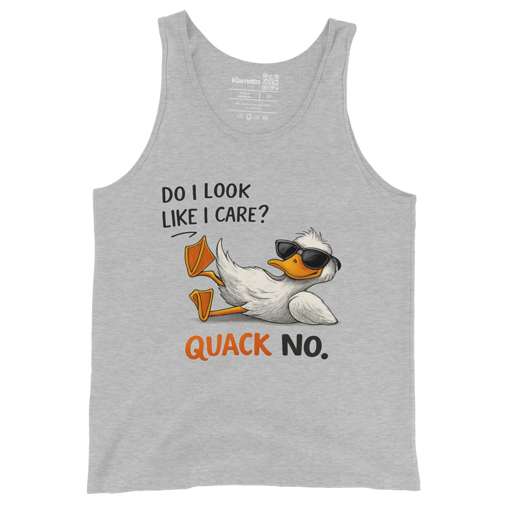 Do I look like I care? Quack No. Unisex-Tank-Top – Tank Tops – klamottn.de Do I look like I care? Quack No. Unisex-Tank-Top – Tank Tops – klamottn.de