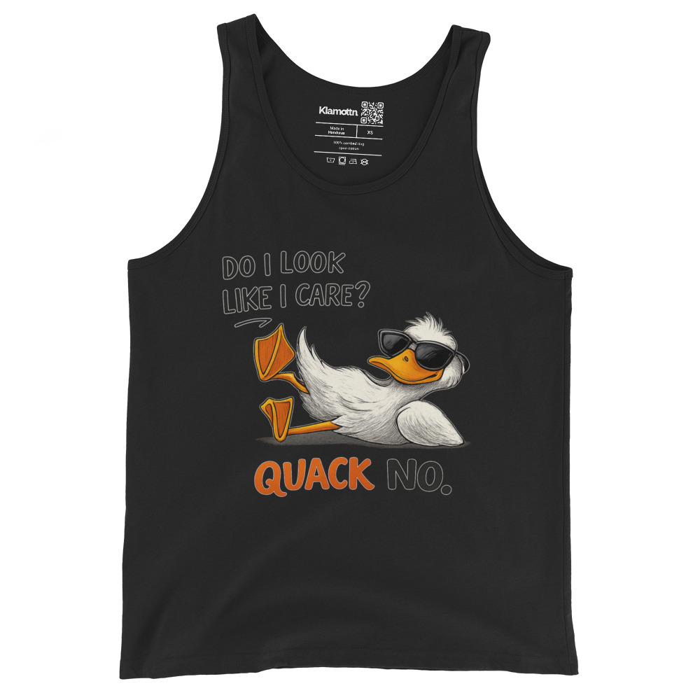 Do I look like I care? Quack No. Unisex-Tank-Top – Tank Tops – klamottn.de Do I look like I care? Quack No. Unisex-Tank-Top – Tank Tops – klamottn.de