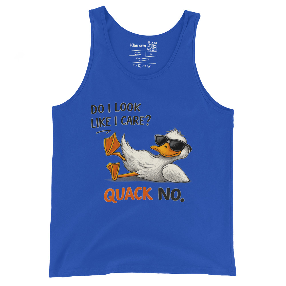 Do I look like I care? Quack No. Unisex-Tank-Top – Tank Tops – klamottn.de Do I look like I care? Quack No. Unisex-Tank-Top – Tank Tops – klamottn.de