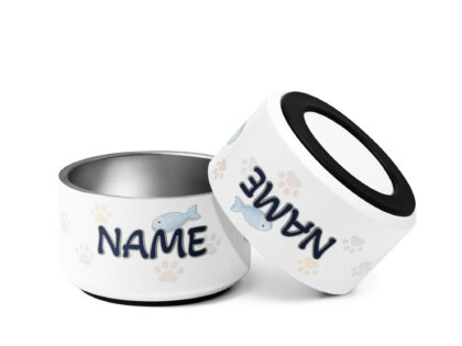 Personalisierbarer Katzennapf mit Namen – Zartes Pfoten & Spielzeug Design (532ml) – Home & Living – klamottn.de