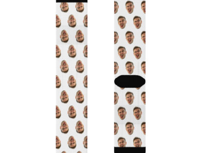 Personalisierbare Socken mit deinem Foto - Weiß – Accessoires – klamottn.de
