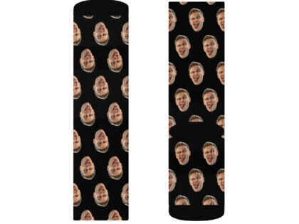 Personalisierbare Socken mit deinem Foto - Schwarz – Accessoires – klamottn.de