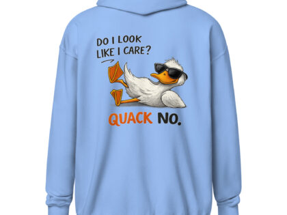 Do I look like I care? Quack No. Unisex Heavy-Blend Zip Hoodie – Zip Hoodies – klamottn.de