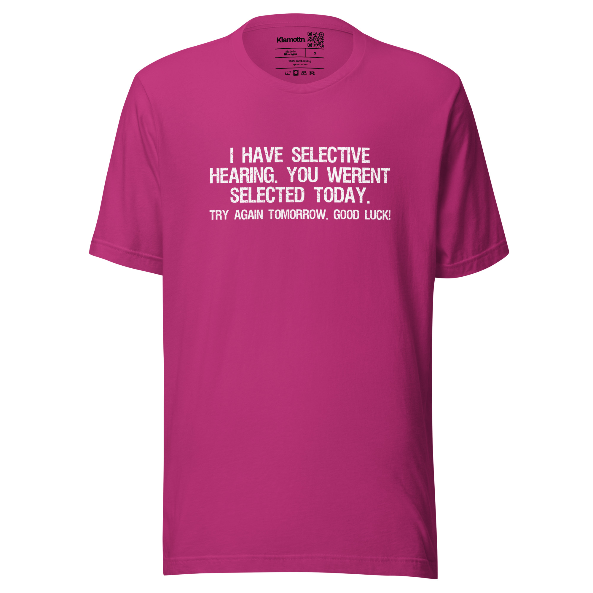 I have selective Hearing Unisex-T-Shirt – T-Shirts – klamottn.de I have selective Hearing Unisex-T-Shirt – T-Shirts – klamottn.de