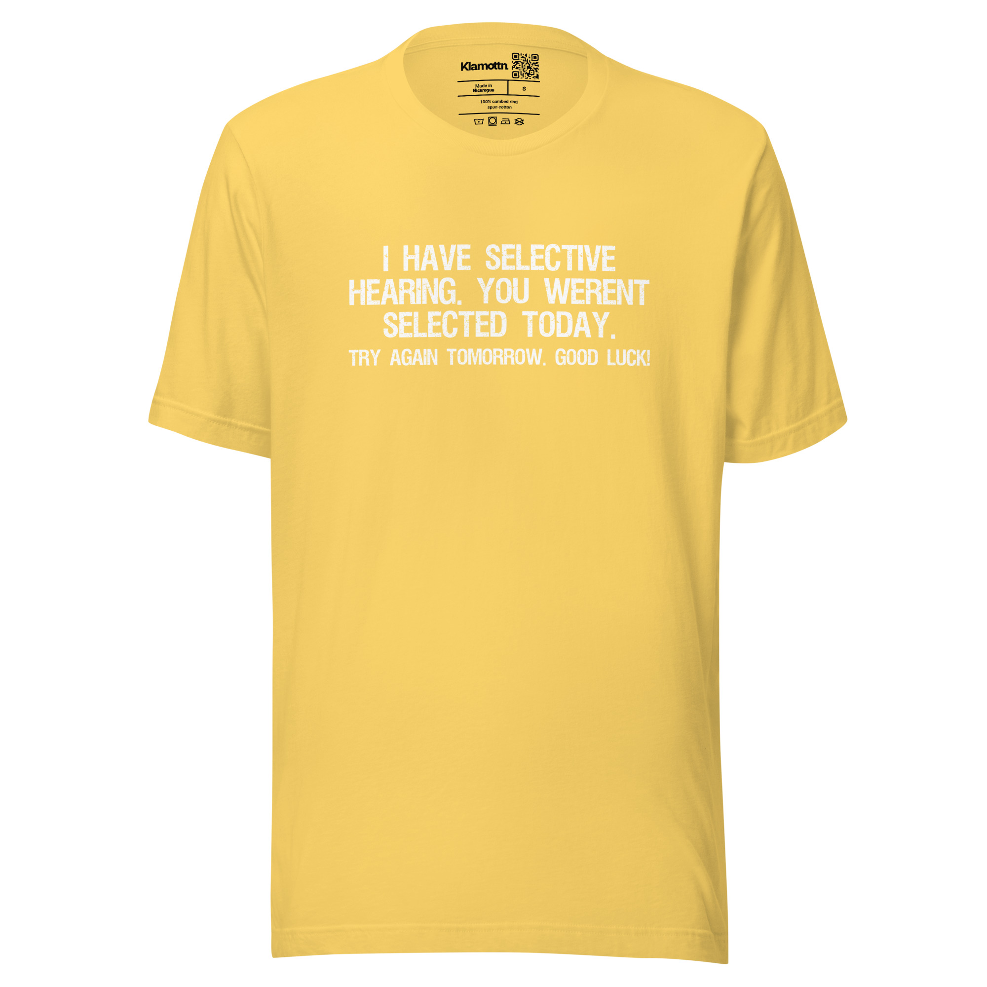 I have selective Hearing Unisex-T-Shirt – T-Shirts – klamottn.de I have selective Hearing Unisex-T-Shirt – T-Shirts – klamottn.de