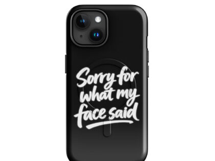 Sorry for what my face said Hardcase iPhone®-Hülle mit MagSafe® – Accessoires – Klamottn™