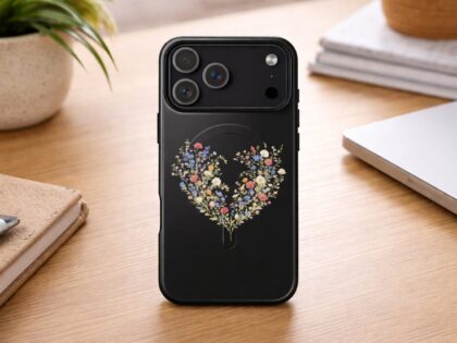 Vintage Blumenherz Hardcase iPhone®-Hülle mit MagSafe® – Accessoires – Klamottn™