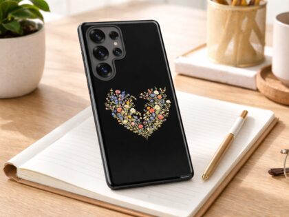 Vintage Blumenherz Hardcase Samsung®-Hülle – Accessoires – Klamottn™