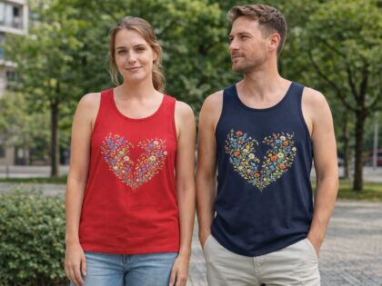 Vintage Blumenherz Unisex-Tank-Top – Tank Tops – Klamottn™
