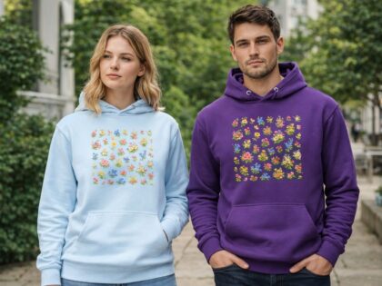 Vintage Blumen Unisex-Kapuzenpullover – Hoodies – Klamottn™