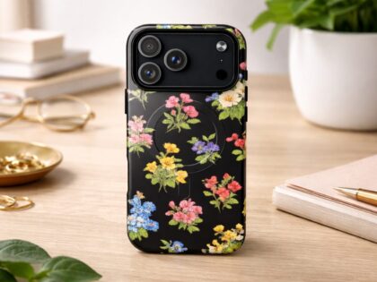 Vintage Blumen Hardcase iPhone®-Hülle mit MagSafe® – Accessoires – Klamottn™