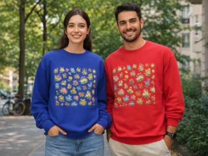 Vintage Blumen Unisex-Premium-Pullover – Sweatshirts – Klamottn™