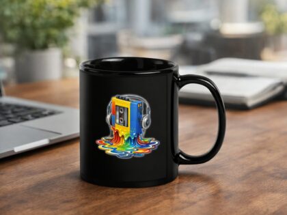 Schmelzender Retro Sound Player Tasse – Home & Living – Klamottn™