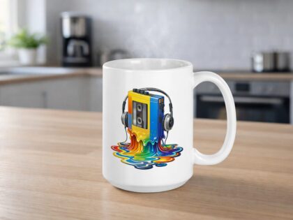 Schmelzender Retro Sound Player Tasse – Home & Living – Klamottn™