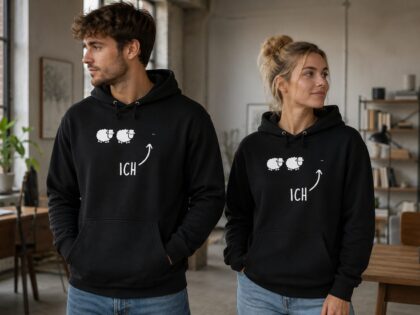 Schwarzes Schaf Unisex-Kapuzenpullover – Hoodies – Klamottn™