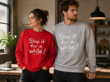 Stop It For A While Unisex-Premium-Pullover – Sweatshirts – Klamottn™