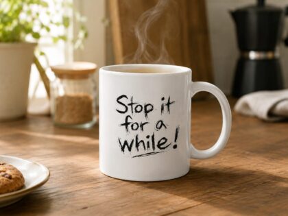 Stop It For A While Tasse – Home & Living – Klamottn™