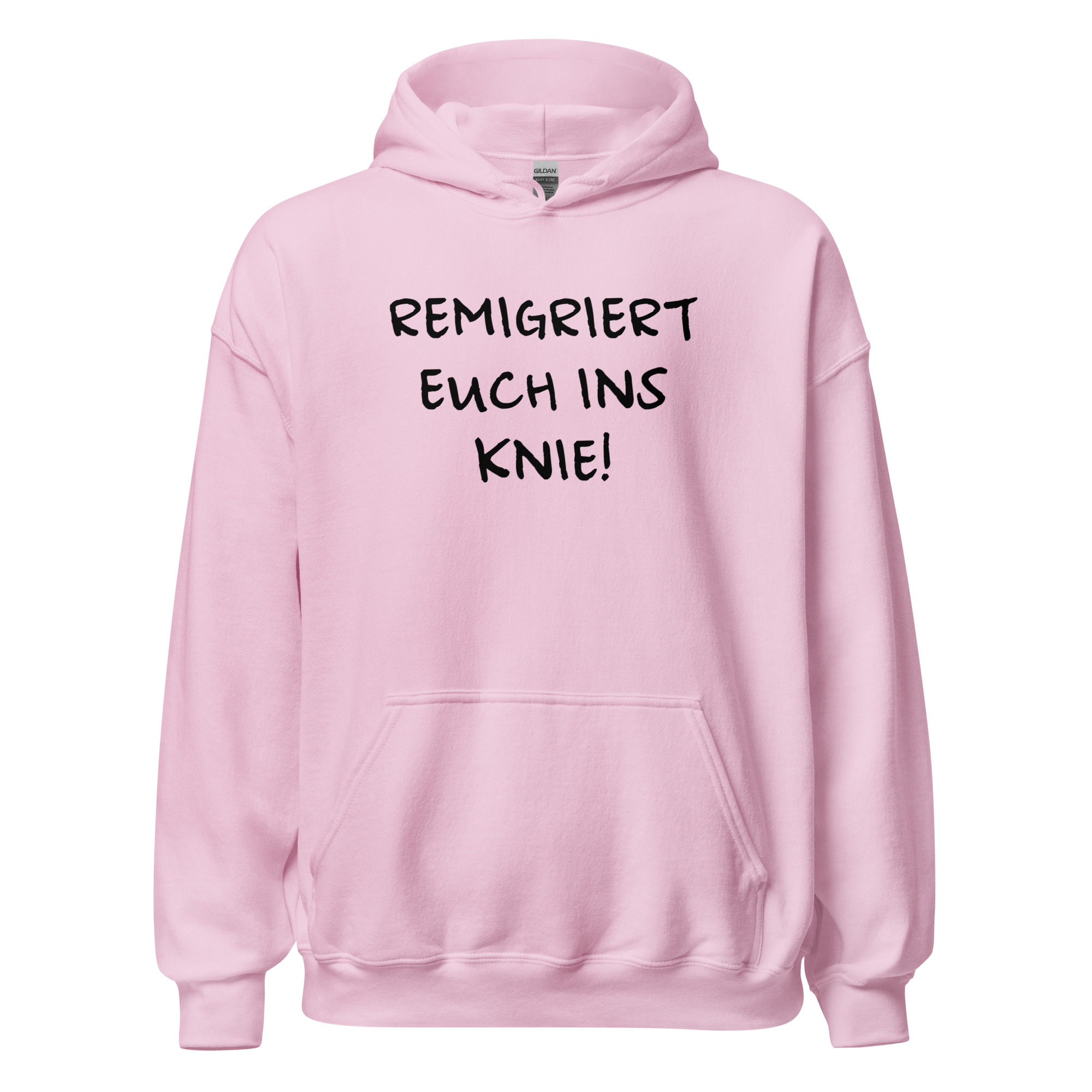 Remigriert euch ins Knie Unisex-Hoodie – Hoodies – Klamottn™ Remigriert euch ins Knie Unisex-Hoodie – Hoodies – Klamottn™
