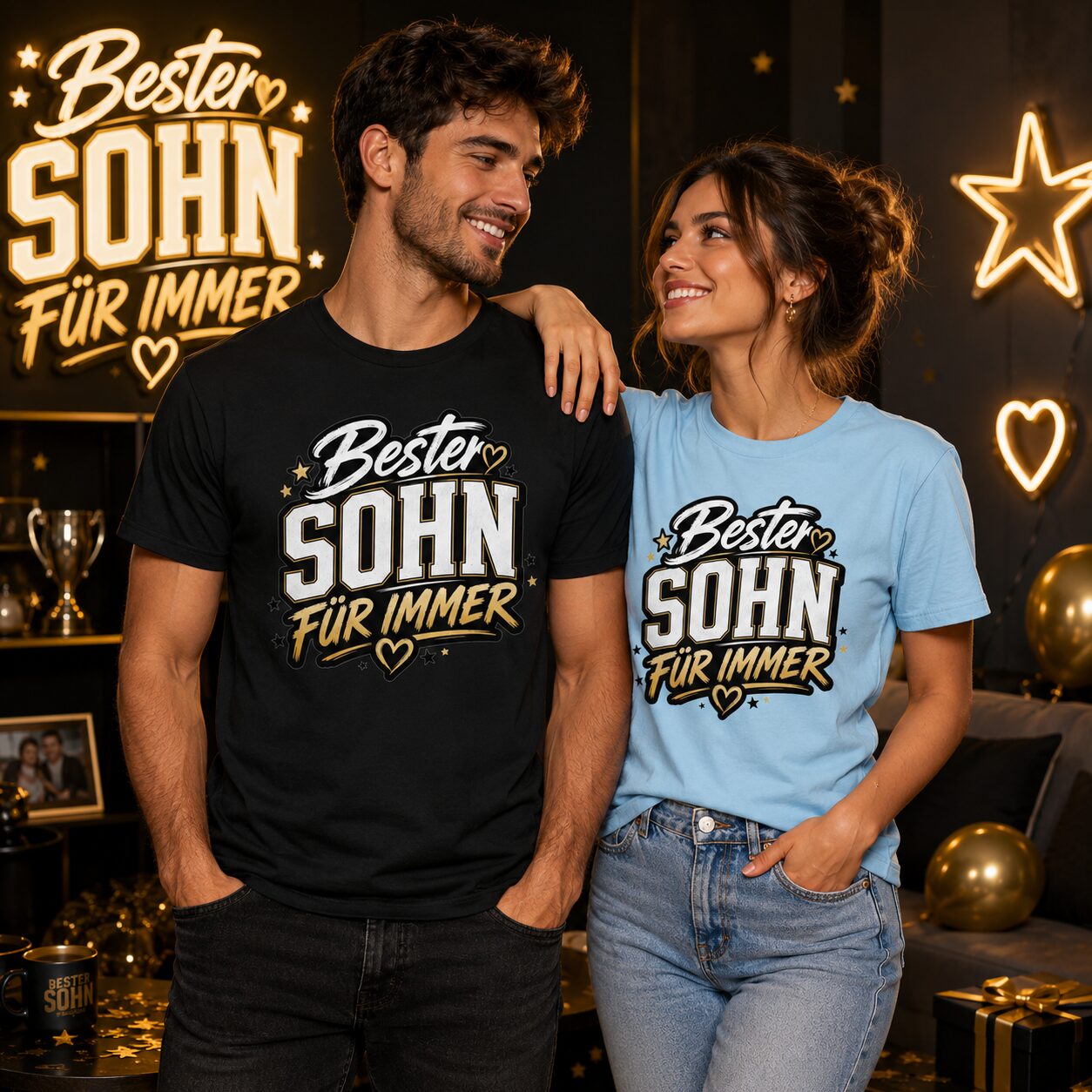 Bester Sohn Für Immer Unisex-T-Shirt – T-Shirts – Klamottn™ Bester Sohn Für Immer Unisex-T-Shirt – T-Shirts – Klamottn™