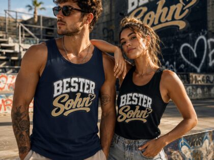 Bester Sohn mit Herz Unisex-Tank-Top – Tank Tops – Klamottn™