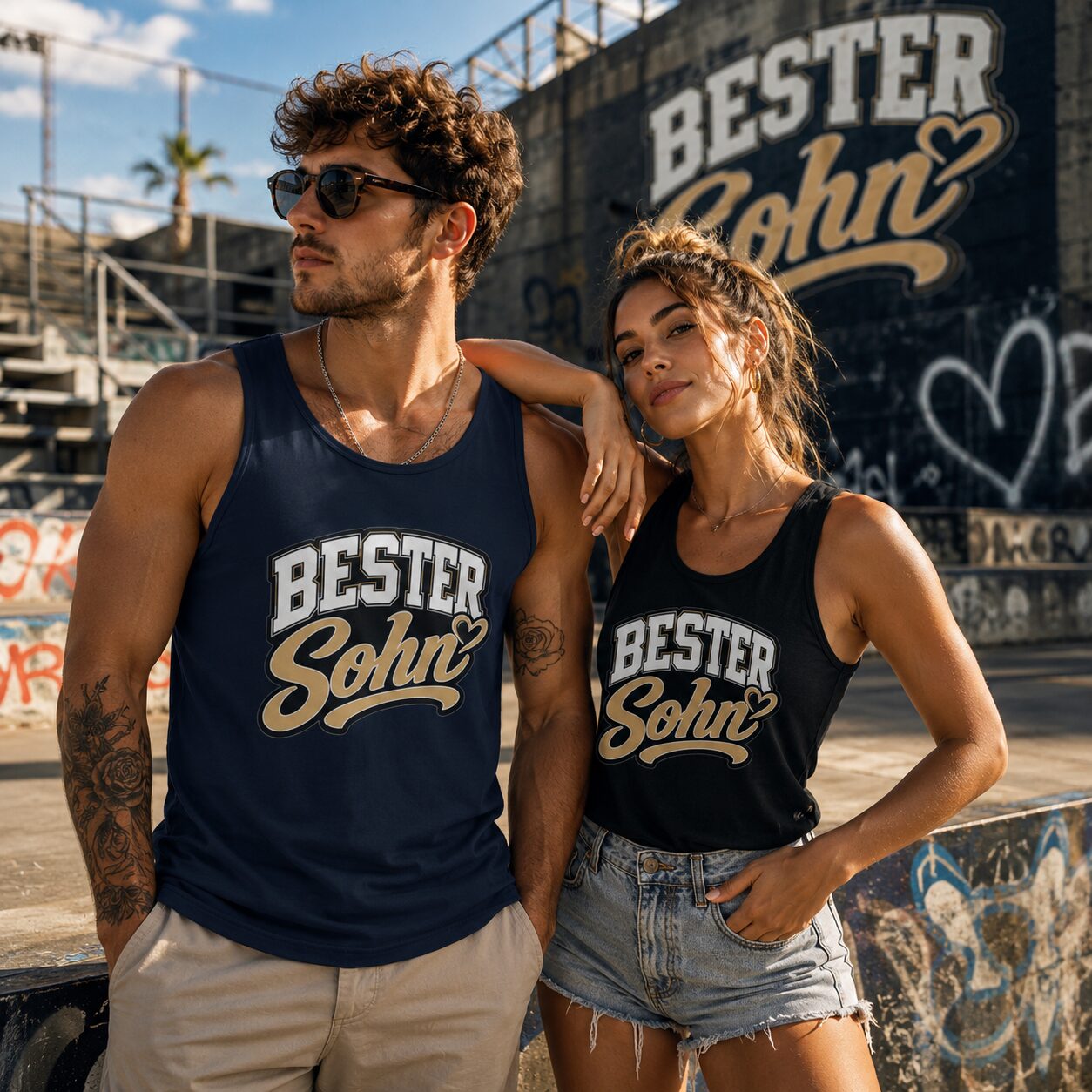 Bester Sohn mit Herz Unisex-Tank-Top – Tank Tops – Klamottn™ Bester Sohn mit Herz Unisex-Tank-Top – Tank Tops – Klamottn™