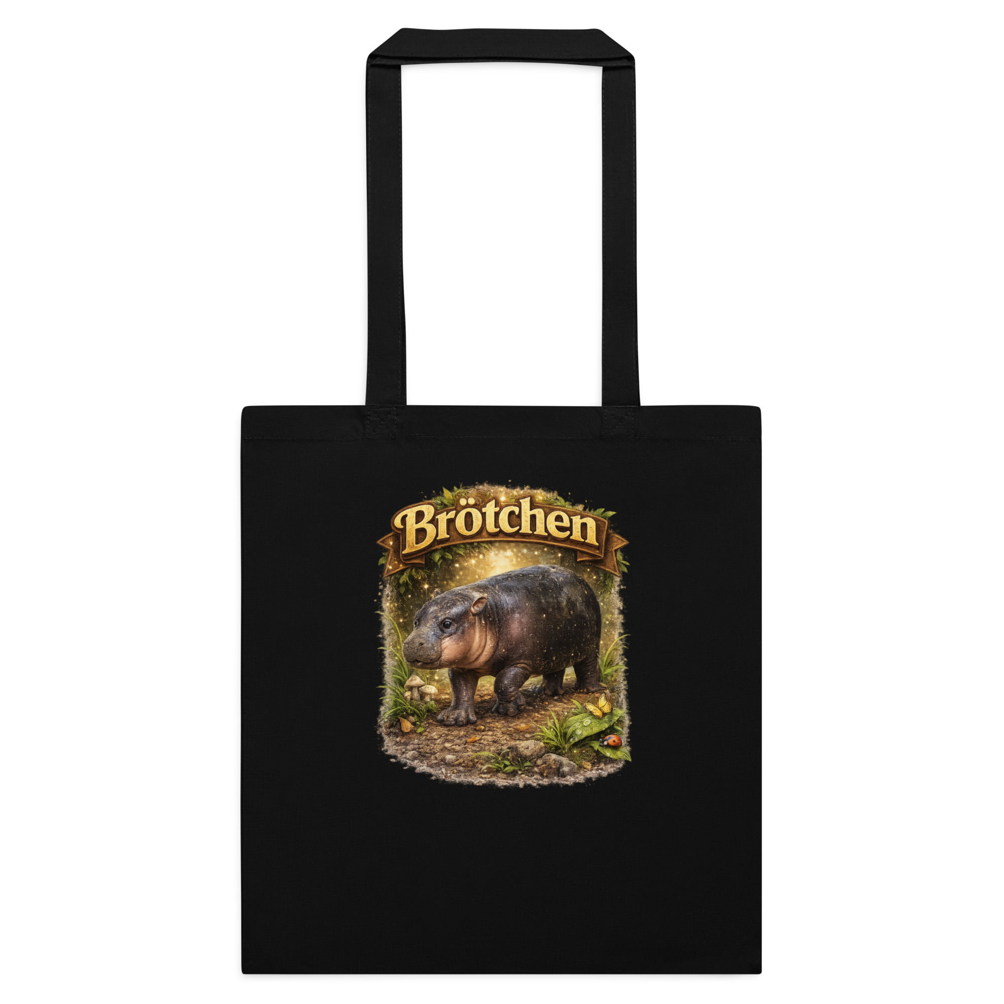 Zwergflusspferd Brötchen Stoffbeutel – Accessoires – Klamottn™ Zwergflusspferd Brötchen Stoffbeutel – Accessoires – Klamottn™