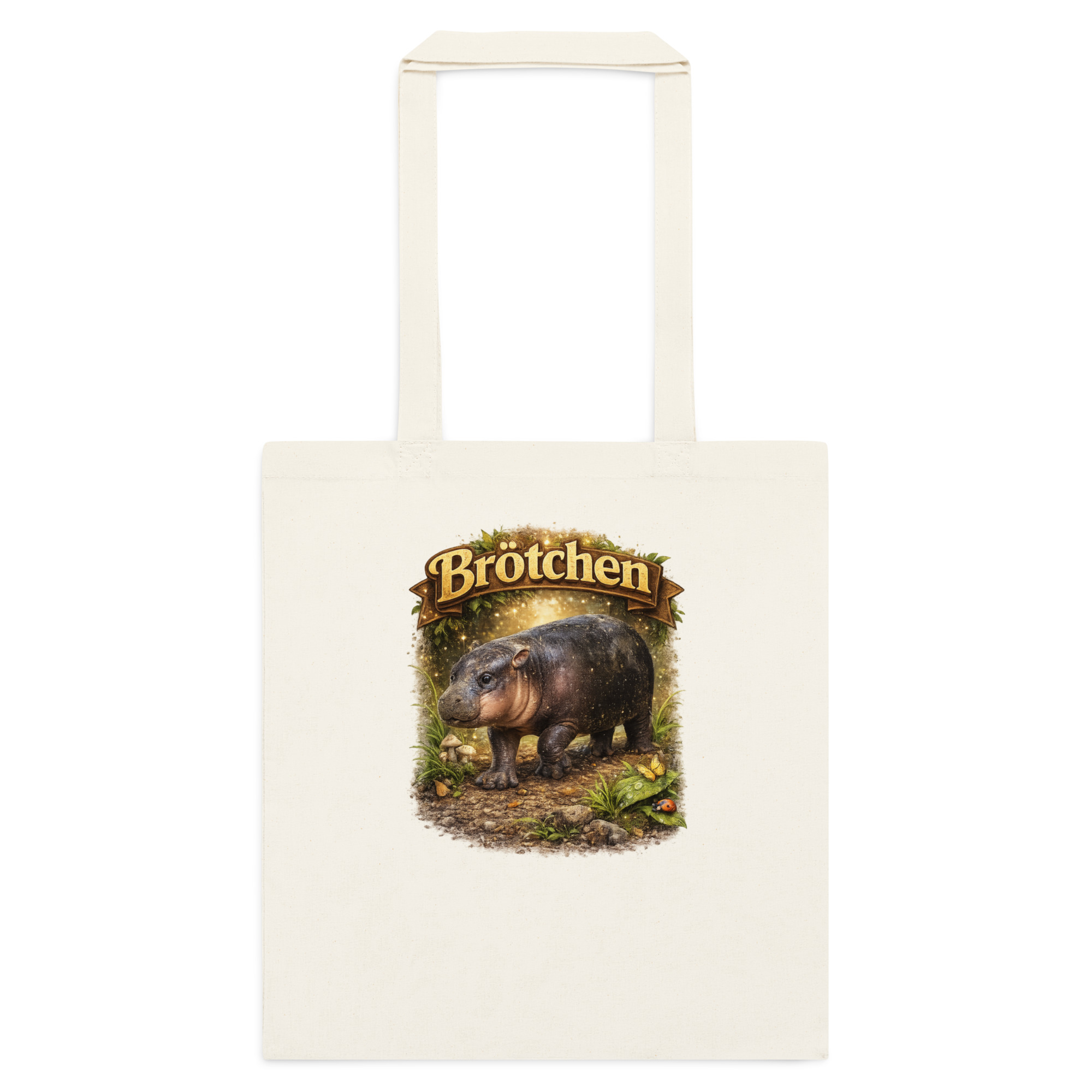 Zwergflusspferd Brötchen Stoffbeutel – Accessoires – Klamottn™ Zwergflusspferd Brötchen Stoffbeutel – Accessoires – Klamottn™