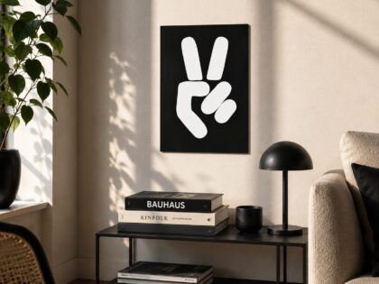 Peace Handzeichen Poster 30x40cm – Home & Living – Klamottn™
