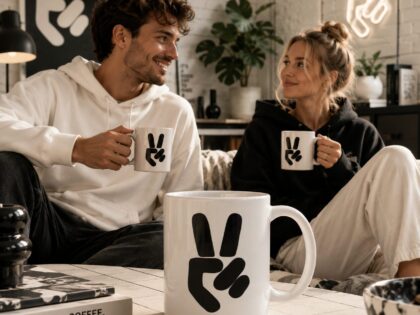 Peace Handzeichen Tasse – Home & Living – Klamottn™