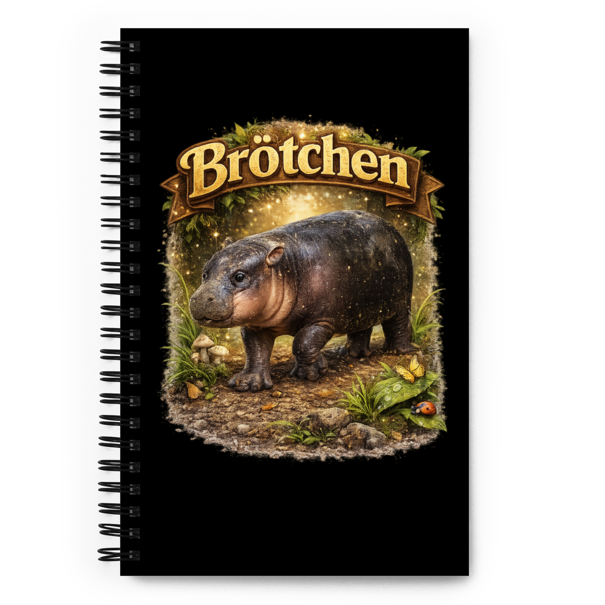 Zwergflusspferd Brötchen Notizbuch – Accessoires – Klamottn™ Zwergflusspferd Brötchen Notizbuch – Accessoires – Klamottn™