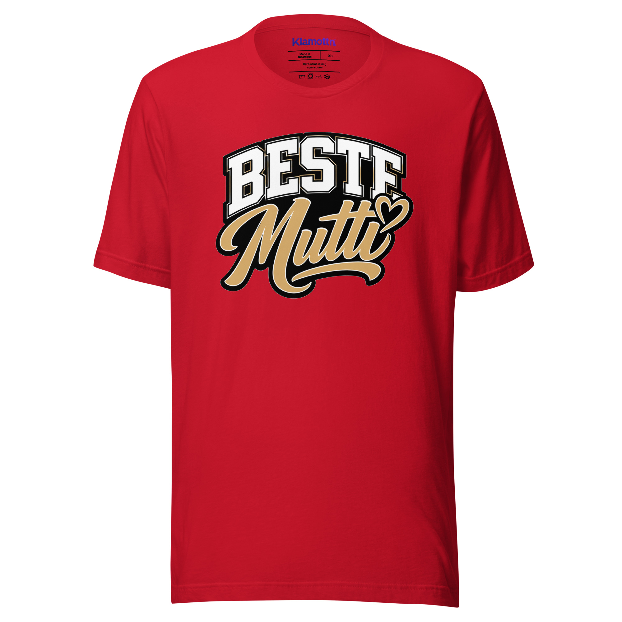 Beste Mutti mit Herz Unisex-T-Shirt – T-Shirts – Klamottn™ Beste Mutti mit Herz Unisex-T-Shirt – T-Shirts – Klamottn™