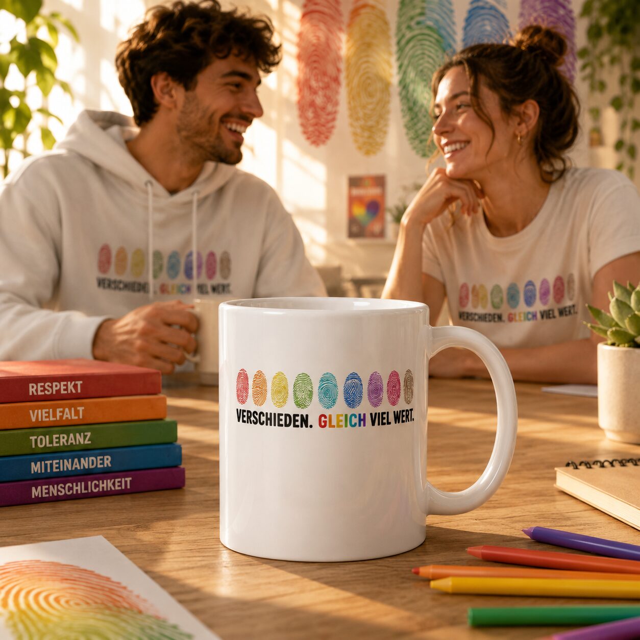 Verschieden. Gleich viel wert. Tasse – Home & Living – Klamottn™ Verschieden. Gleich viel wert. Tasse – Home & Living – Klamottn™