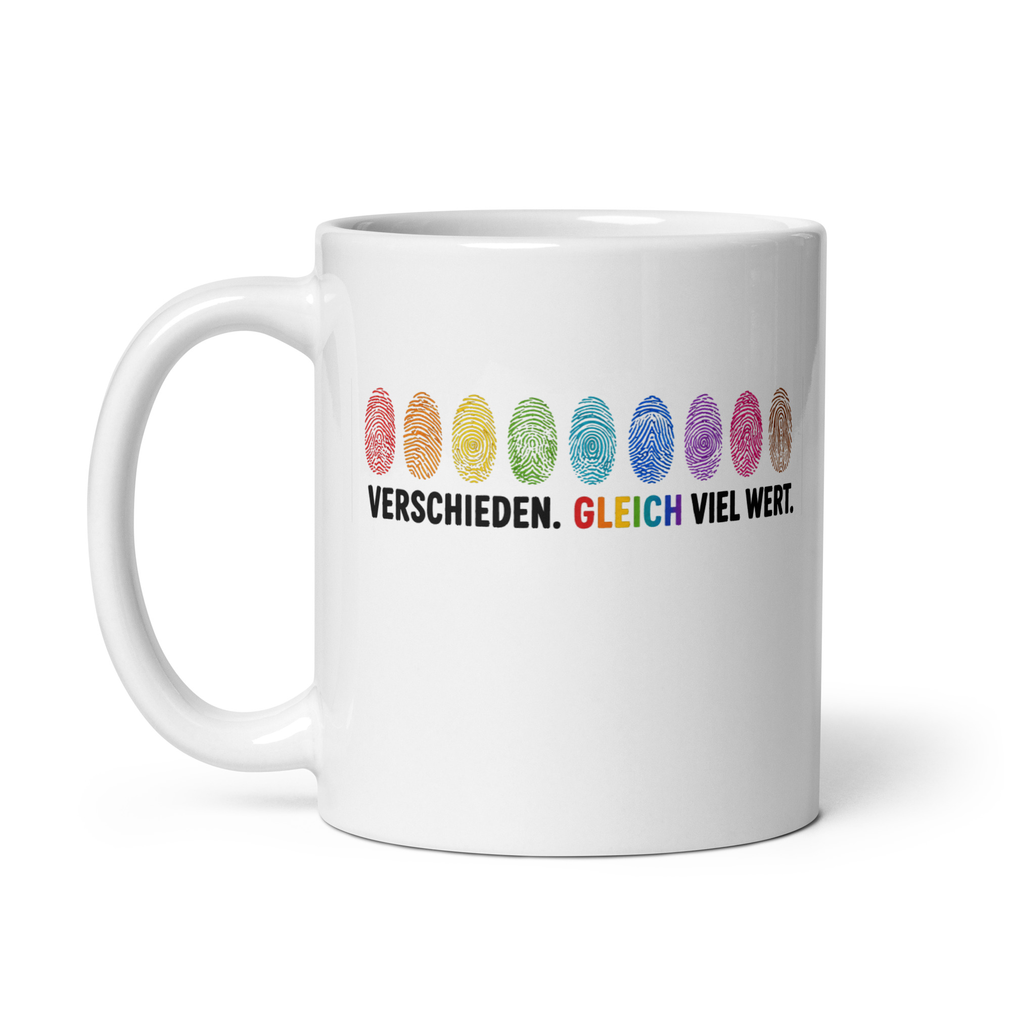 Verschieden. Gleich viel wert. Tasse – Home & Living – Klamottn™ Verschieden. Gleich viel wert. Tasse – Home & Living – Klamottn™