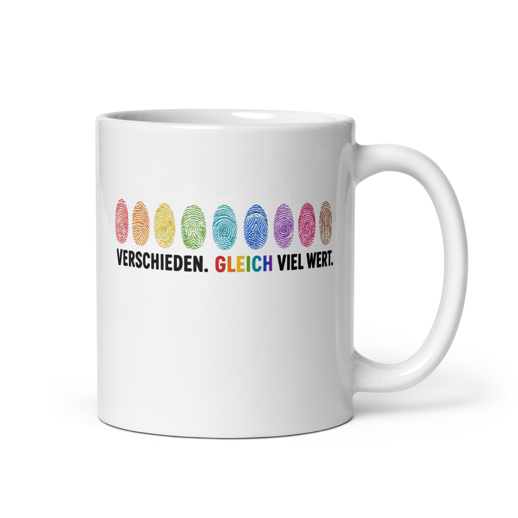 Verschieden. Gleich viel wert. Tasse – Home & Living – Klamottn™ Verschieden. Gleich viel wert. Tasse – Home & Living – Klamottn™