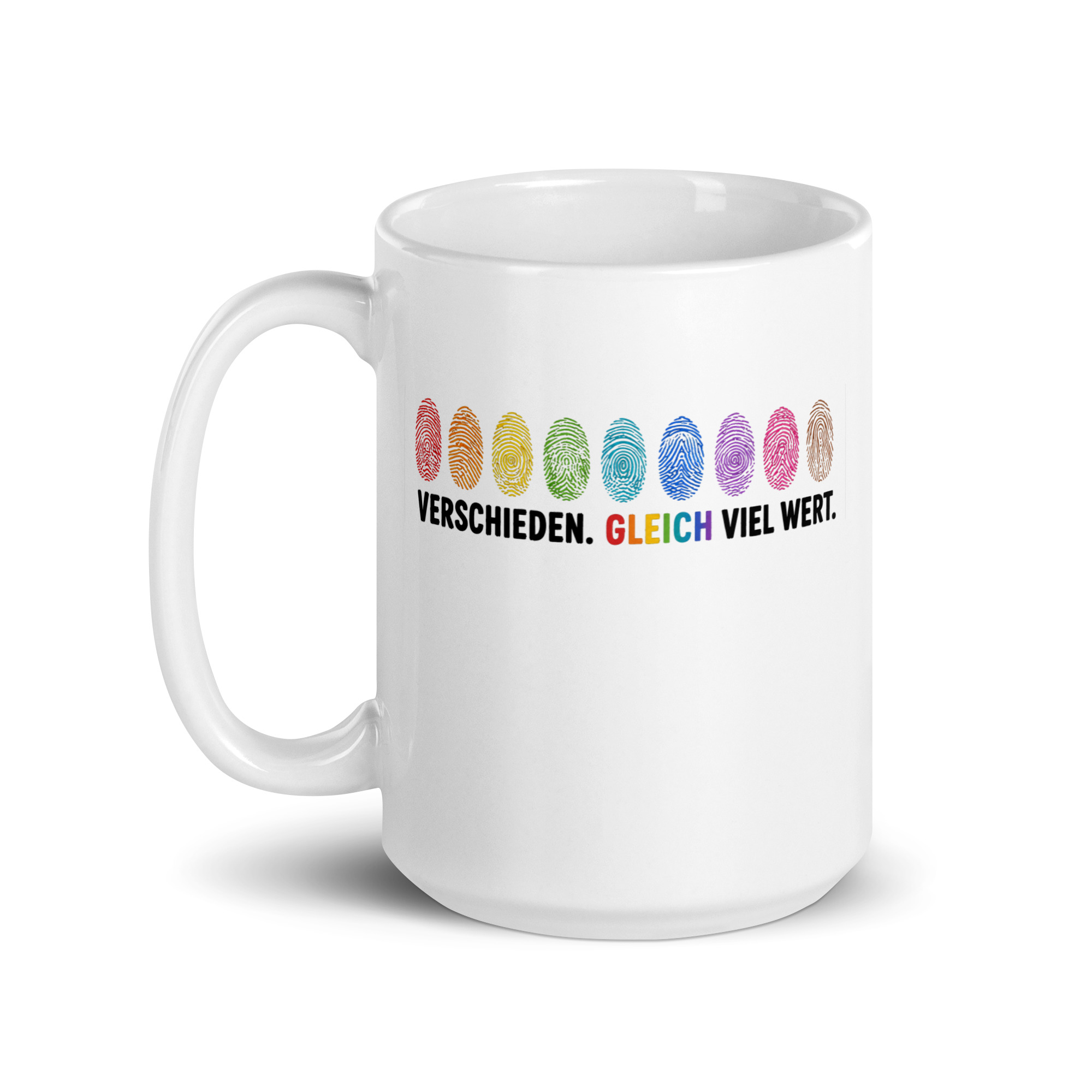 Verschieden. Gleich viel wert. Tasse – Home & Living – Klamottn™ Verschieden. Gleich viel wert. Tasse – Home & Living – Klamottn™