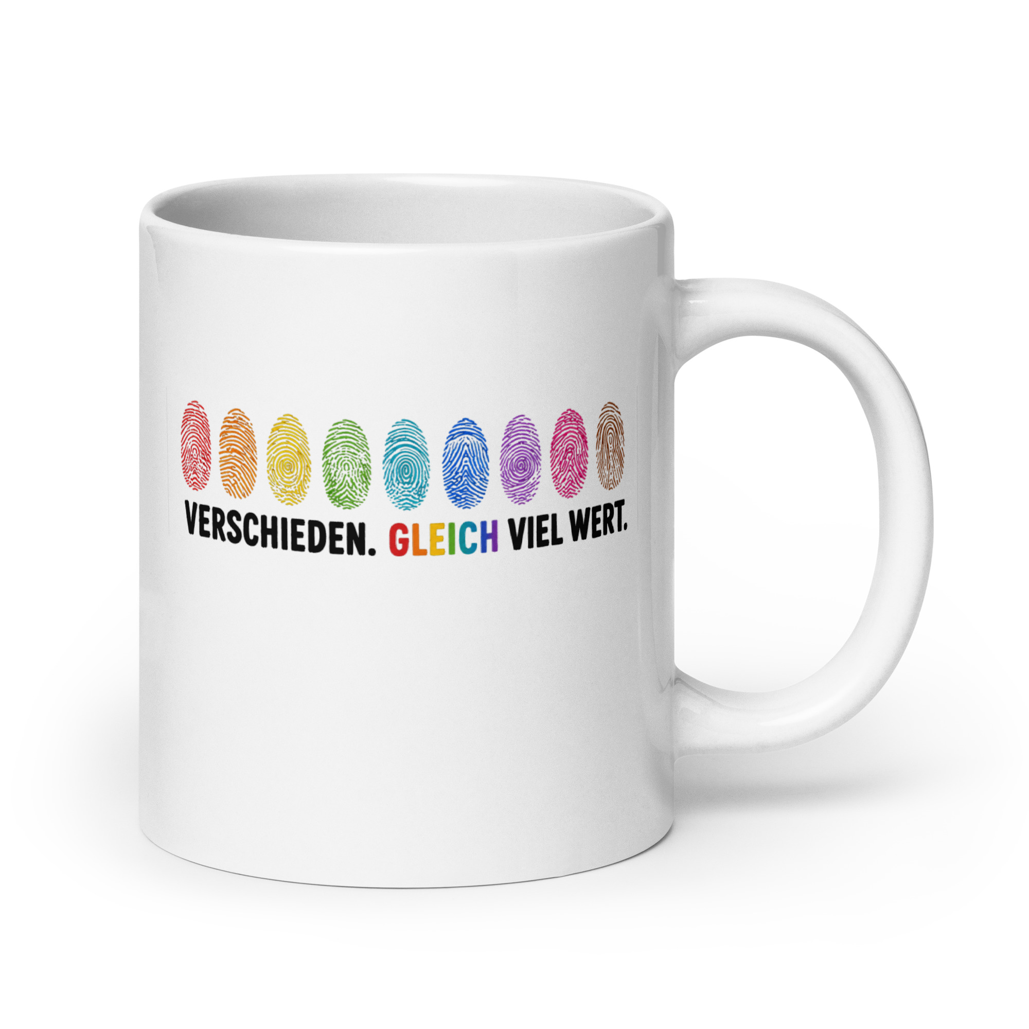 Verschieden. Gleich viel wert. Tasse – Home & Living – Klamottn™ Verschieden. Gleich viel wert. Tasse – Home & Living – Klamottn™
