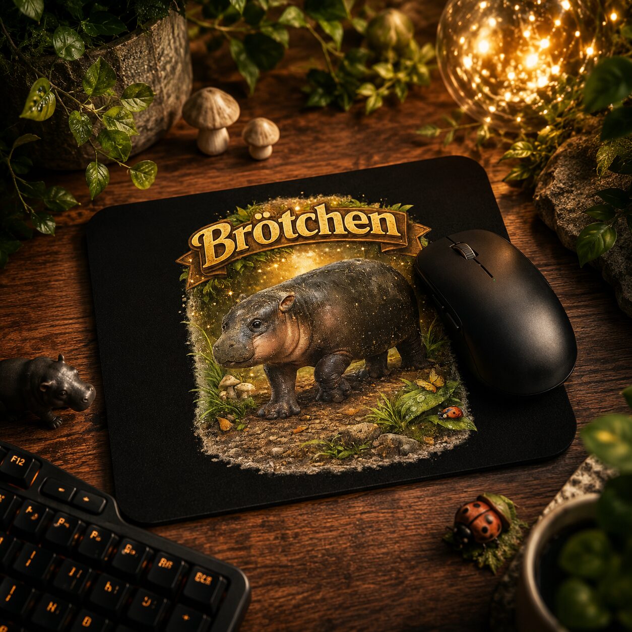 Zwergflusspferd Brötchen Mauspad – Home & Living – Klamottn™ Zwergflusspferd Brötchen Mauspad – Home & Living – Klamottn™