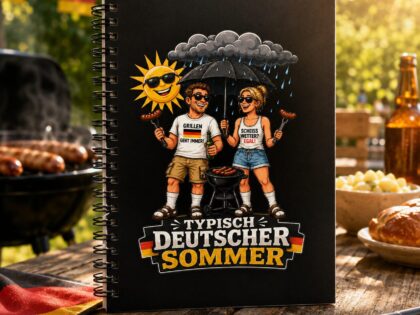 Typisch Deutscher Sommer Notizbuch – Accessoires – Klamottn™