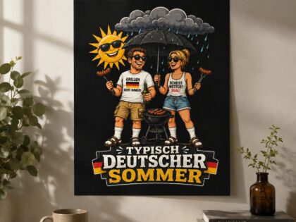 Typisch Deutscher Sommer 30x40cm Poster – Home & Living – Klamottn™